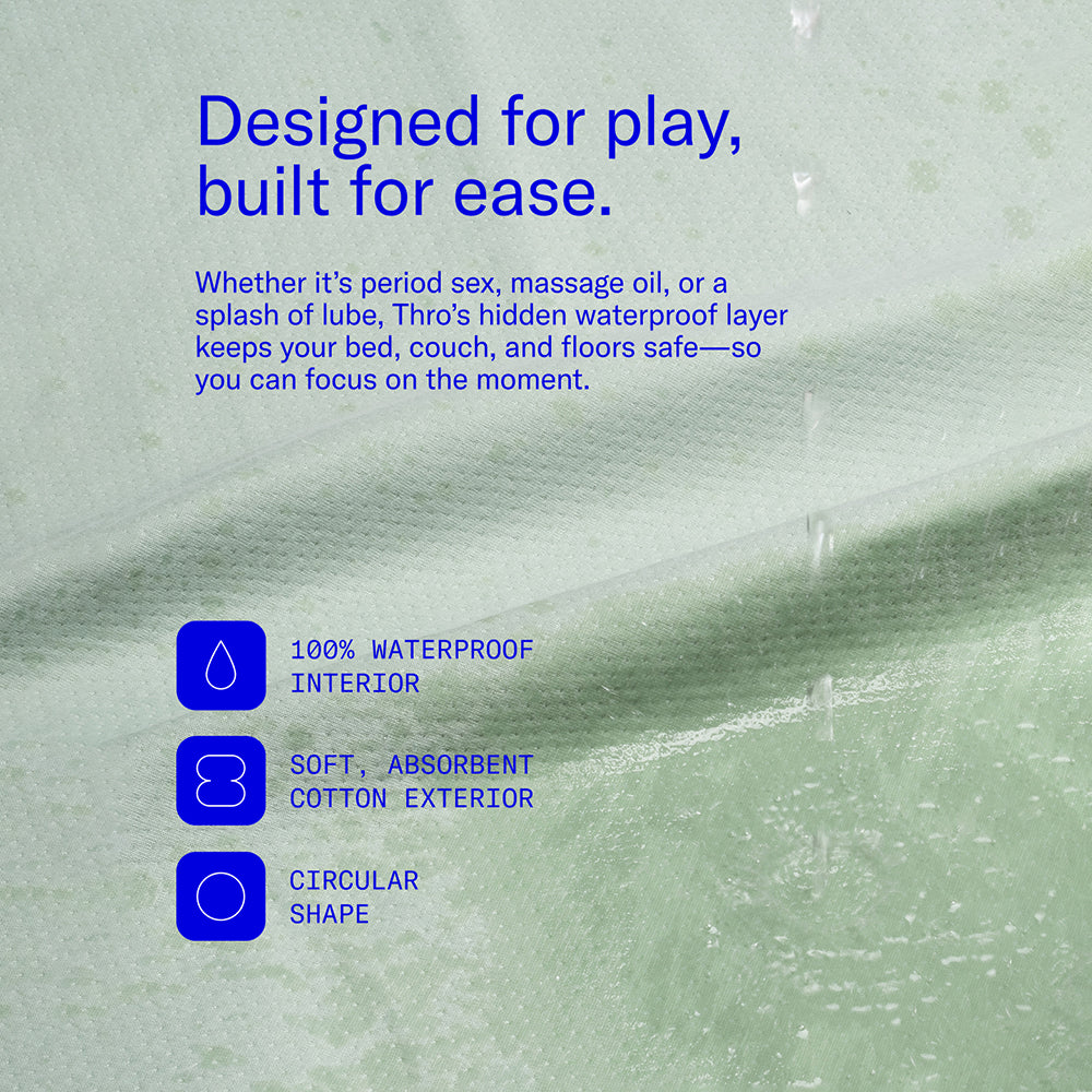 Dame Thro Waterproof Sex Blanket Sage