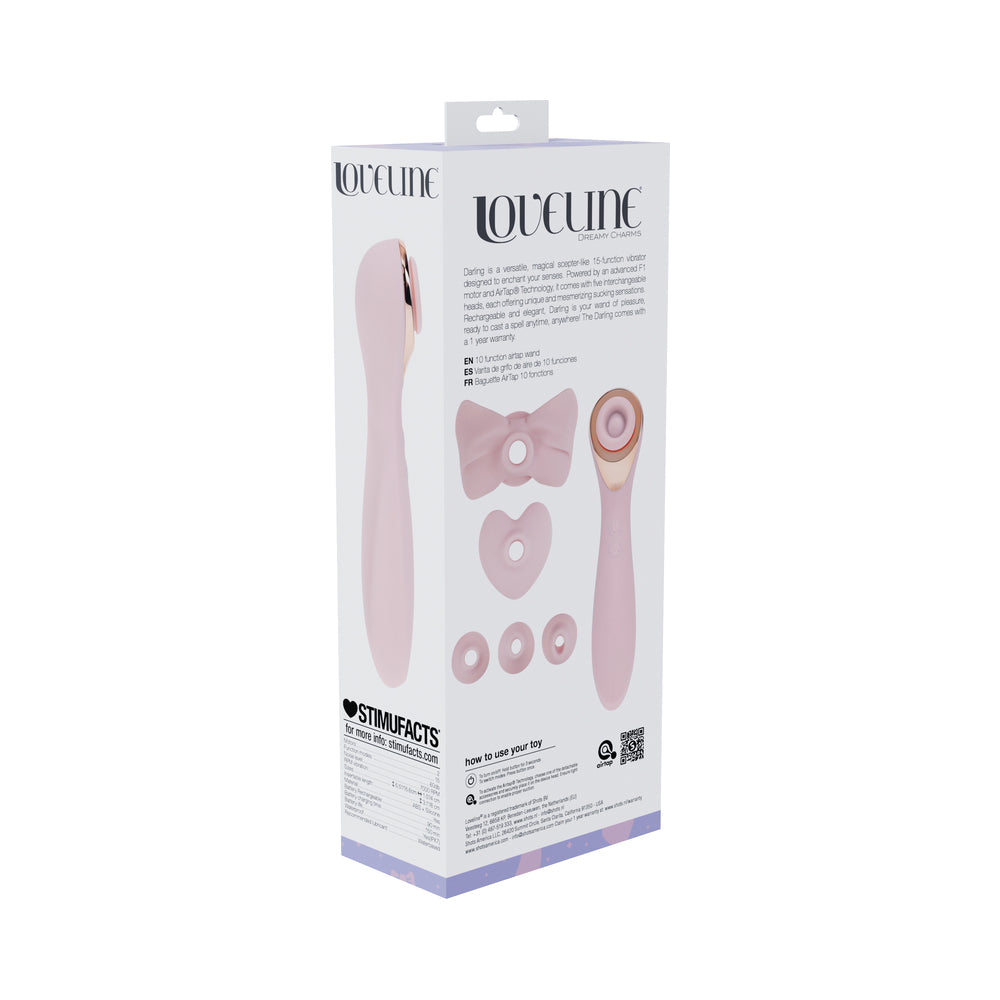 LoveLine Darling AirTapTech Rechargeable Vibrator Pink