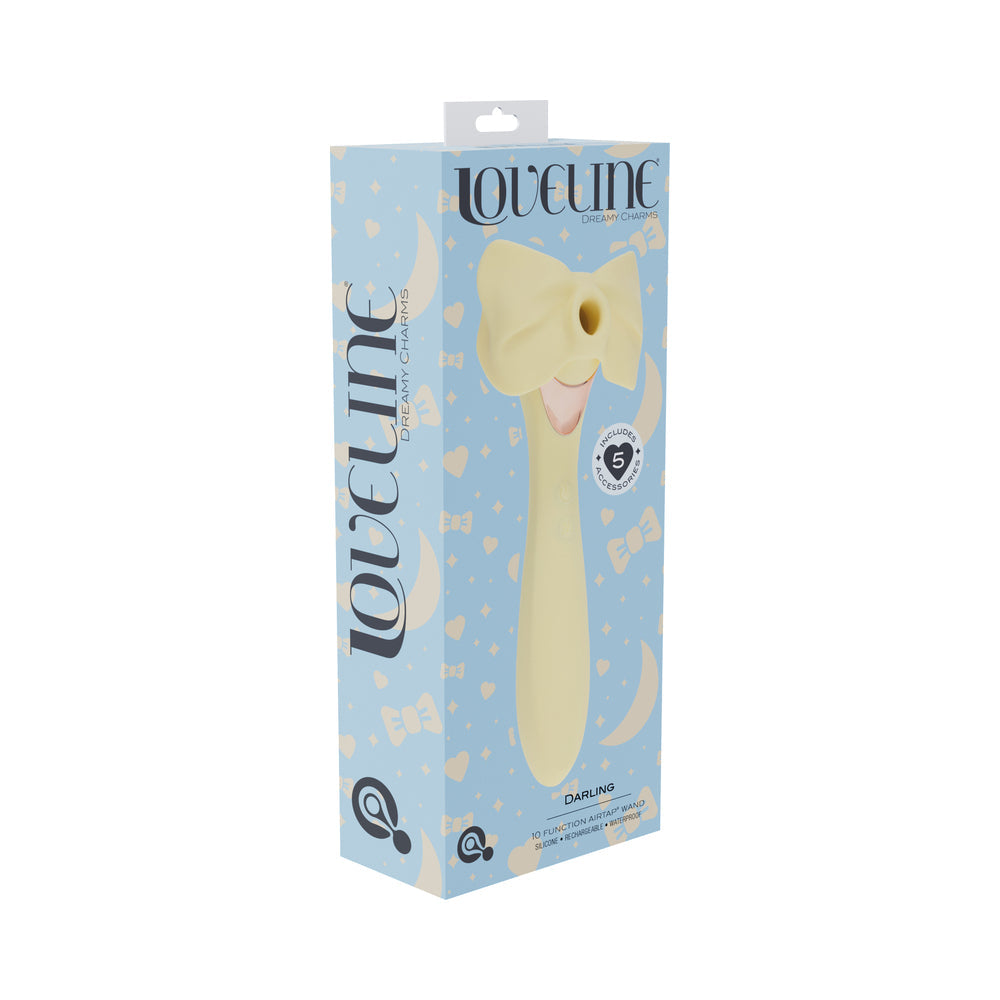 LoveLine Darling AirTapTech Rechargeable Vibrator Yellow