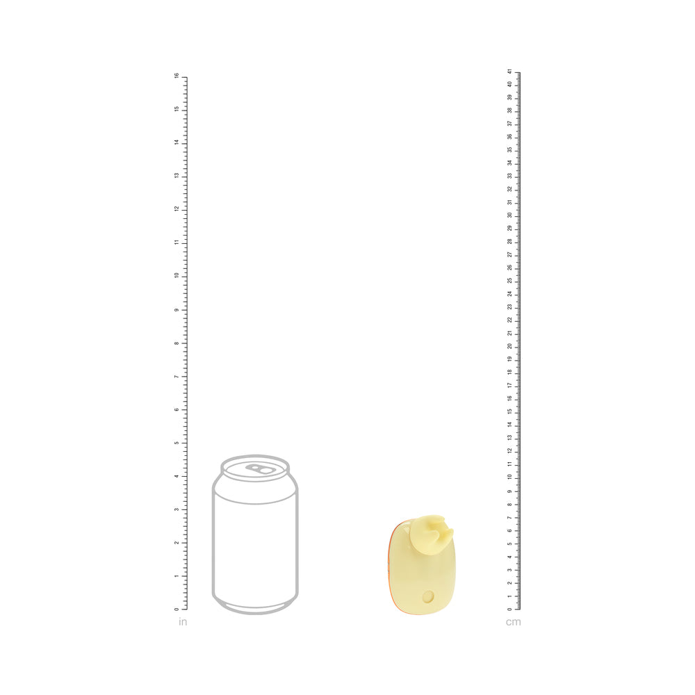 LoveLine Dreamsicle AirTapTech Rechargeable Vibrator Yellow