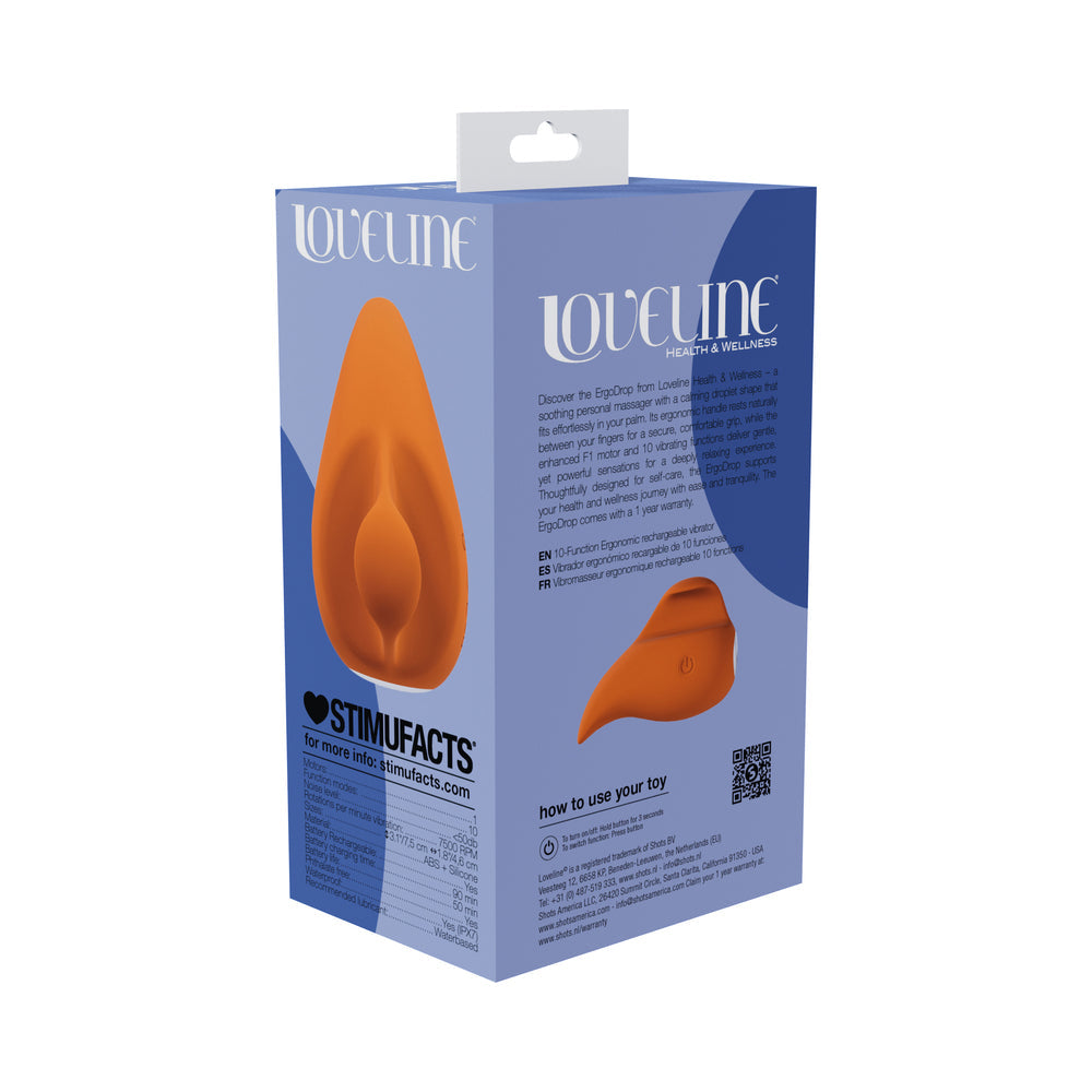 LoveLine ErgoDrop Vibe Waterproof Orange