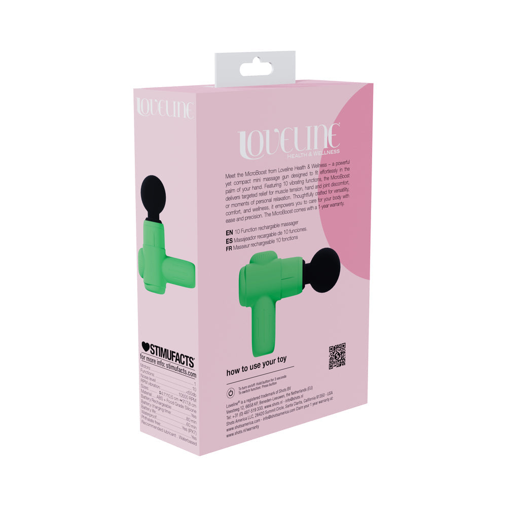 LoveLine MicroBoost Massager Silicone Green