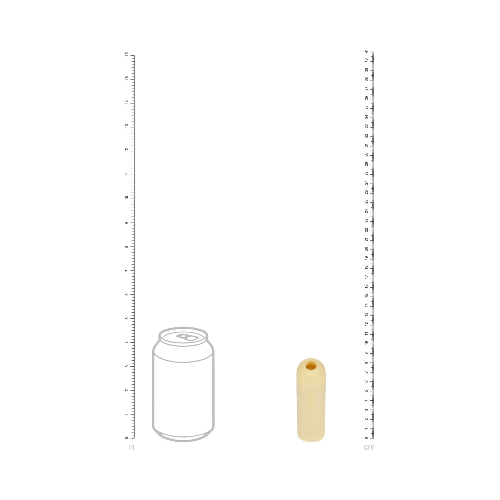 LoveLine Sweetie AirTapTech Rechargeable Vibrator Waterproof Yellow