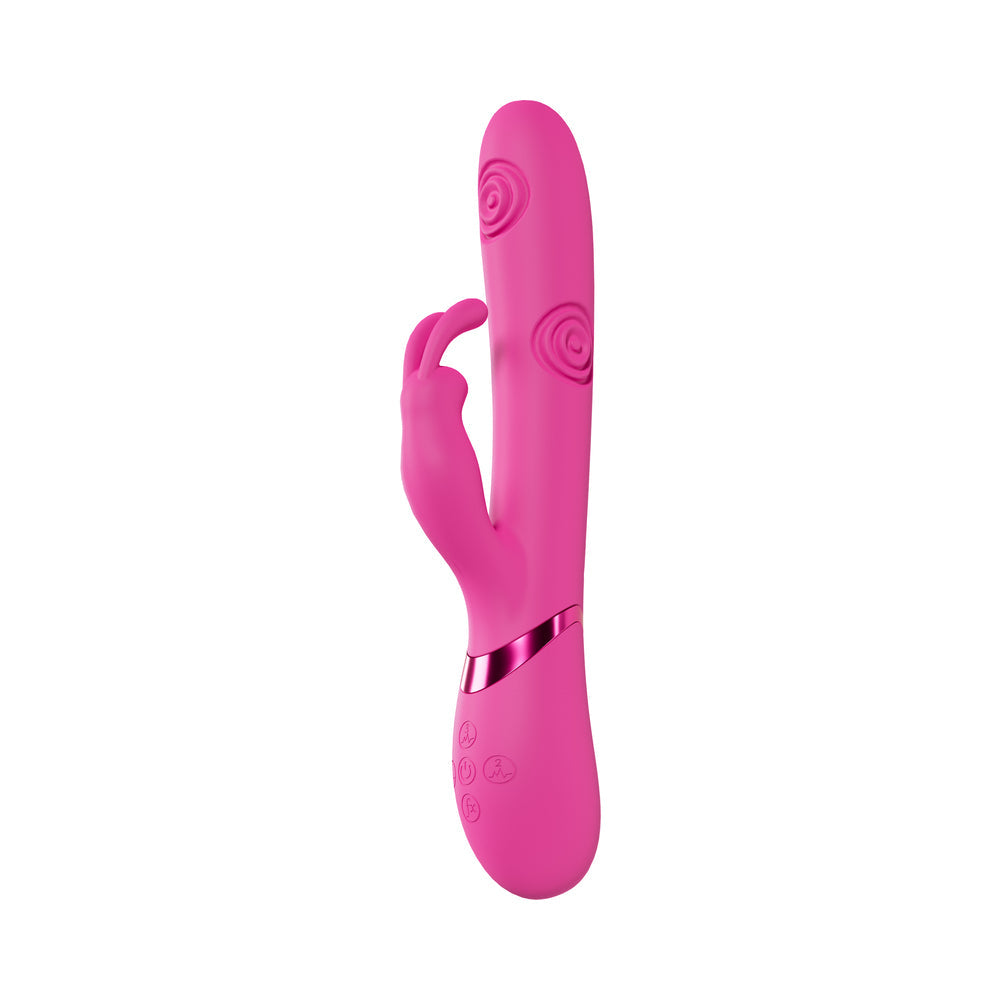 VIVE Mimi Rechargeable G-Spot Vibrating and Tapping Rabbit Pink