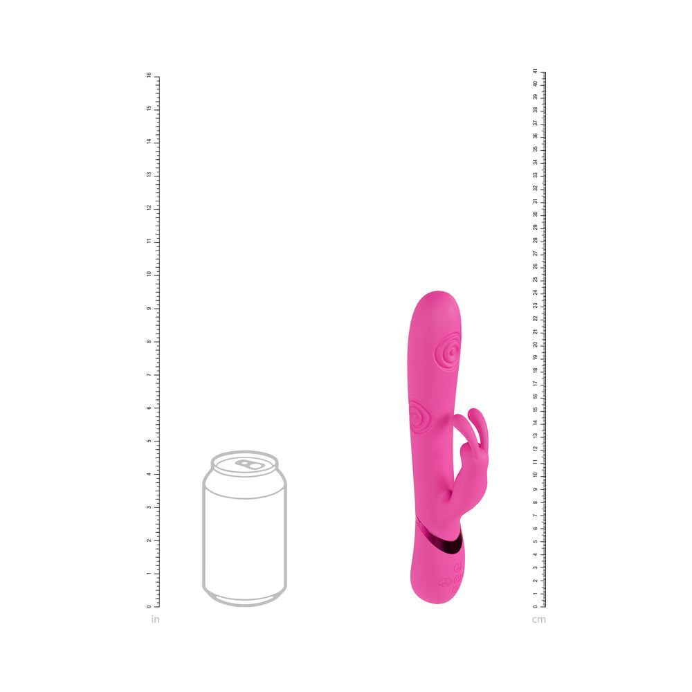 VIVE Mimi Rechargeable G-Spot Vibrating and Tapping Rabbit Pink