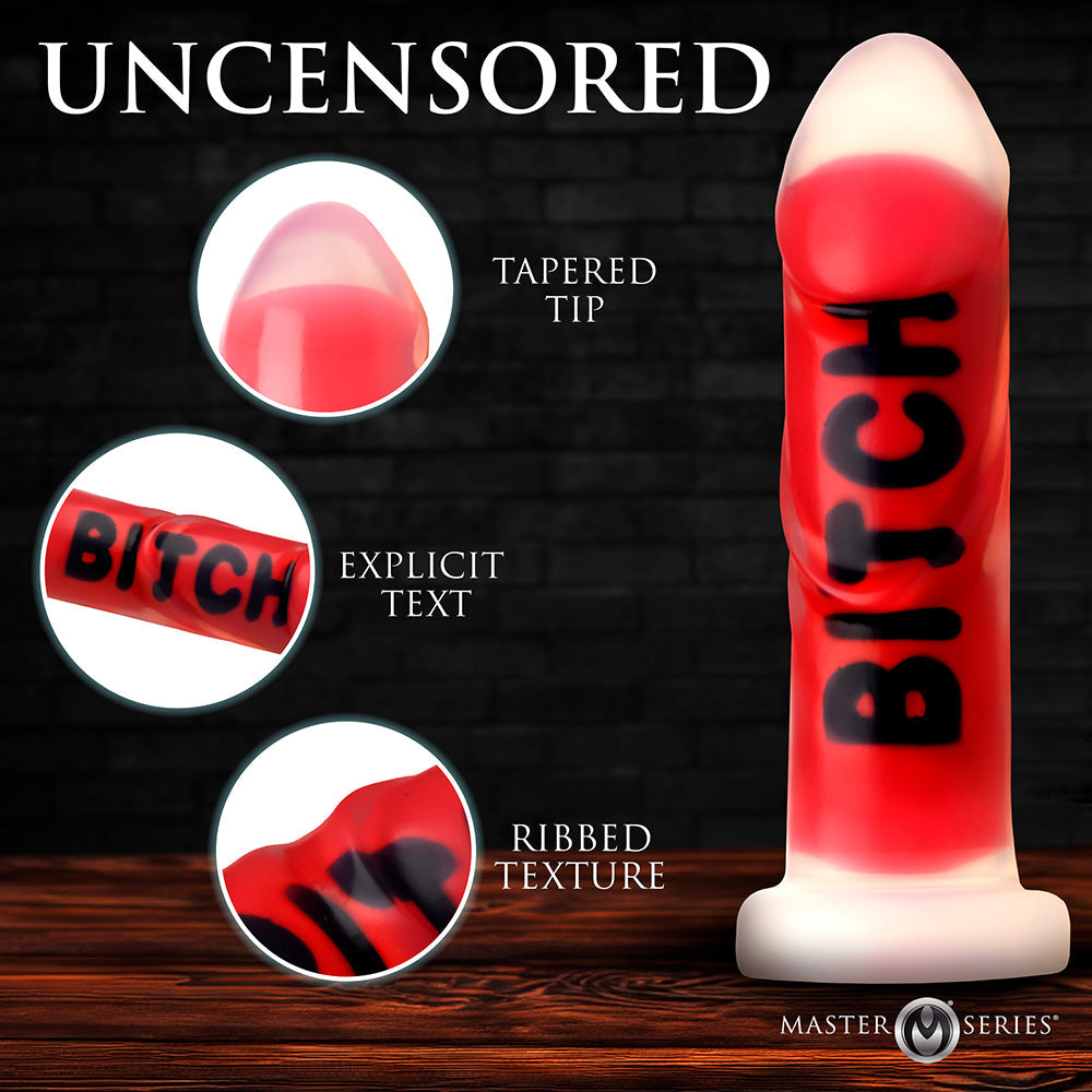 Master Series BITCH Silicone Dildo