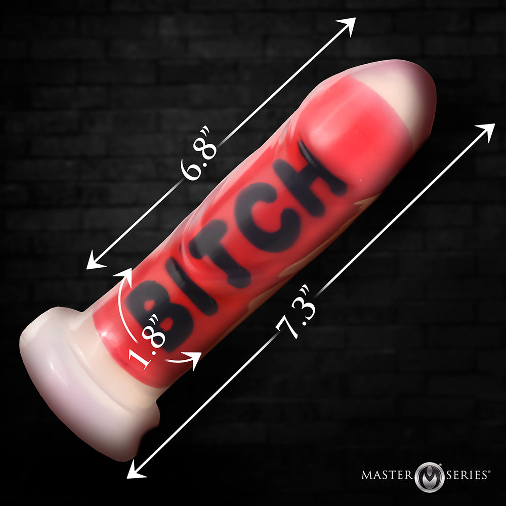 Master Series BITCH Silicone Dildo