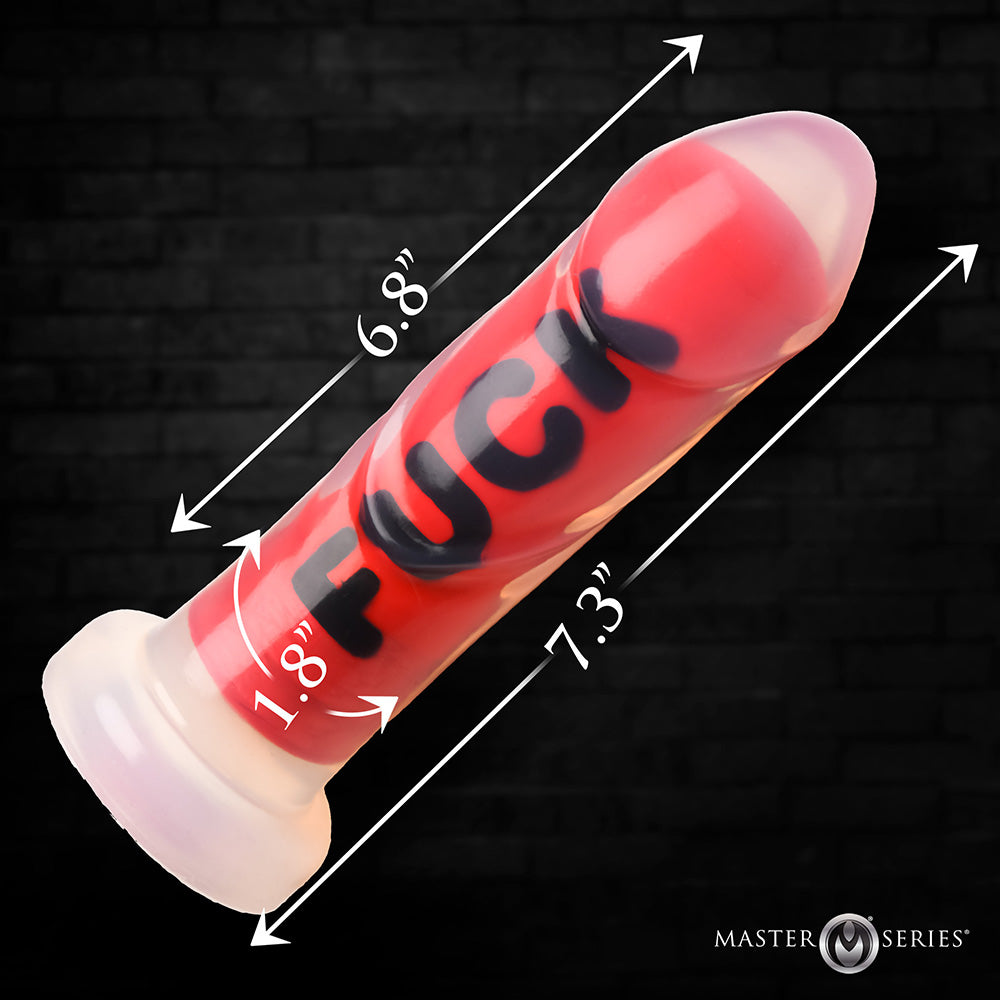 Master Series FUCK Silicone Dildo