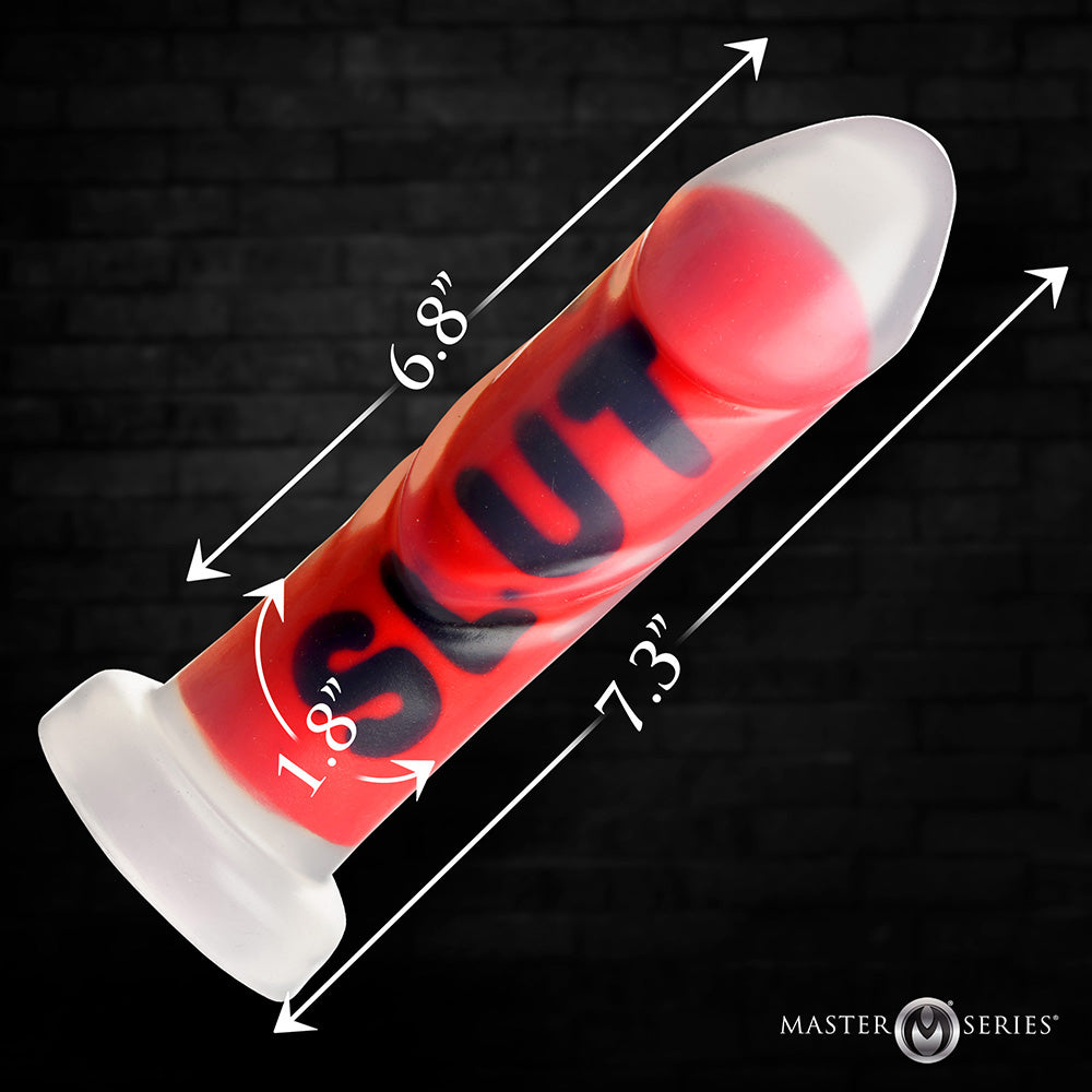 Master Series SLUT Silicone Dildo