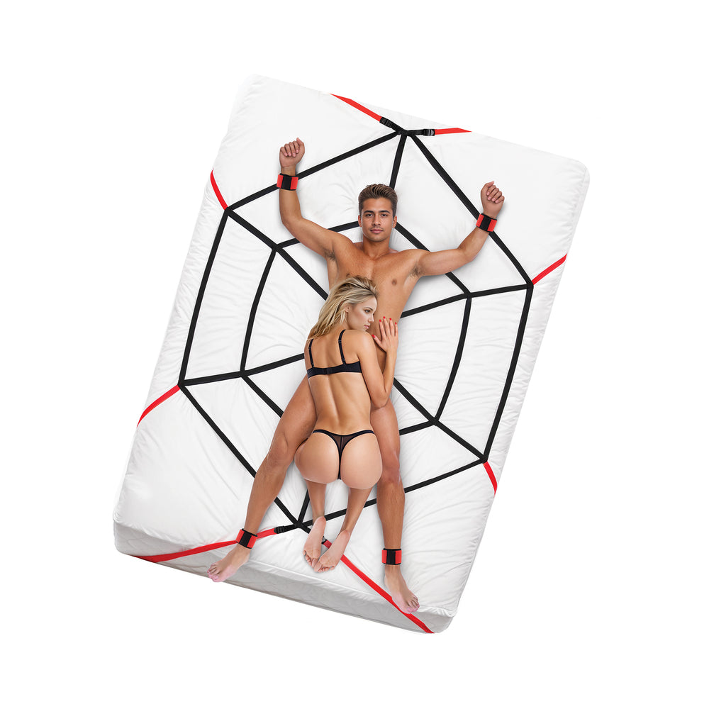 Lux Fetish Webbed Up Bedspreader Restraint System