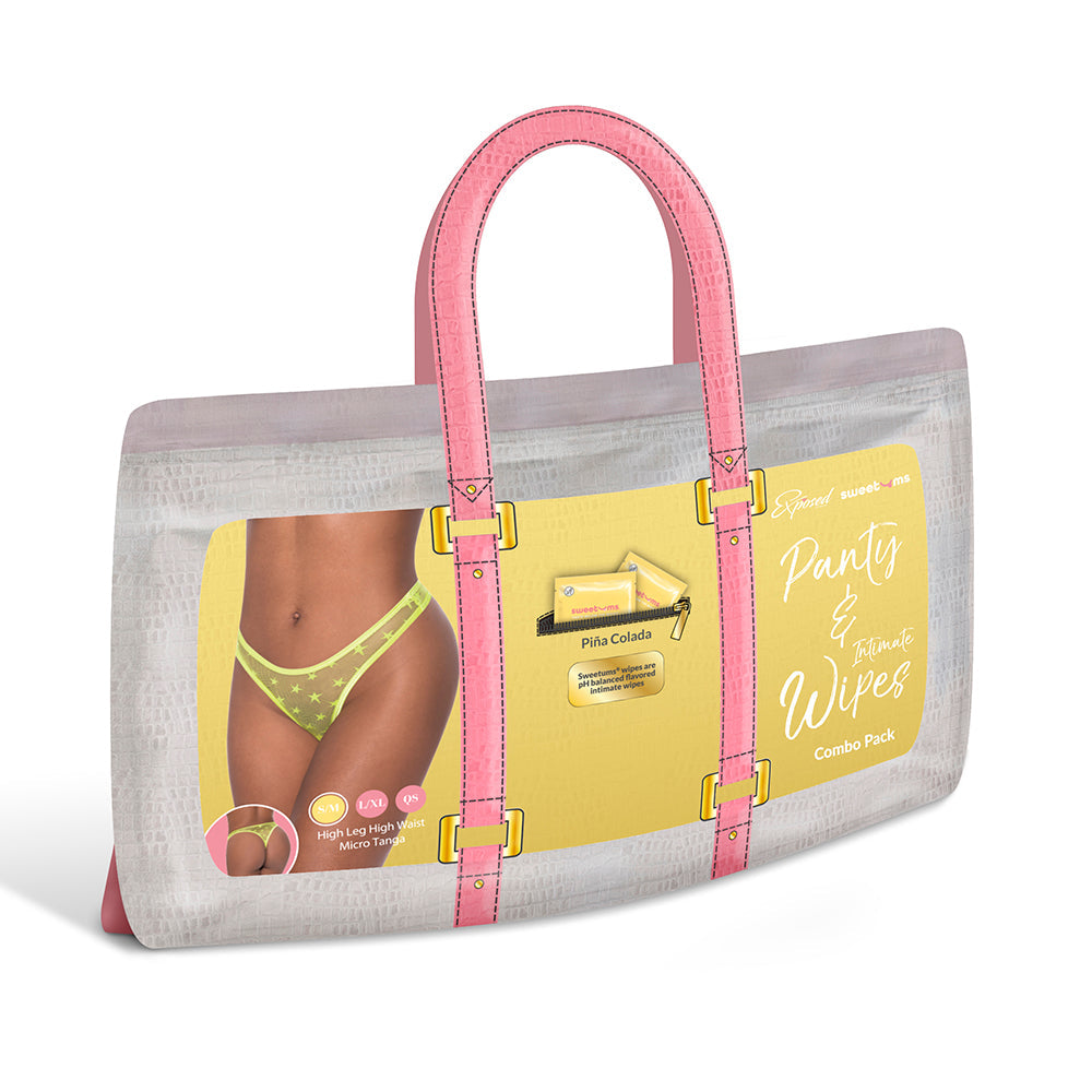 Magic Silk Sweetums High Leg High Waist Micro Tanga Pina Colada L/XL