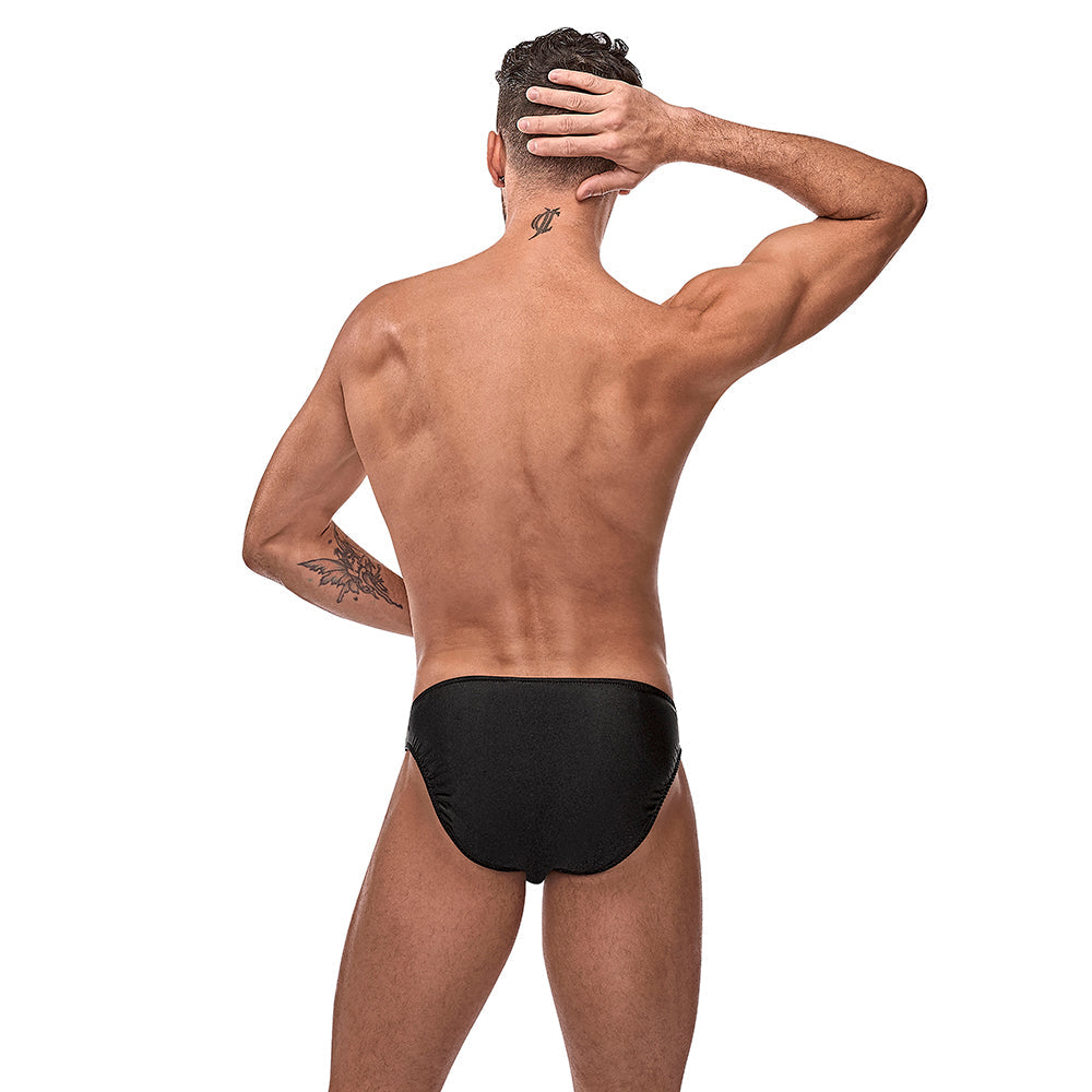 Male Power The Ultimate Duo CRR Pouchless Brief & Red Cock Ring  Black O/S