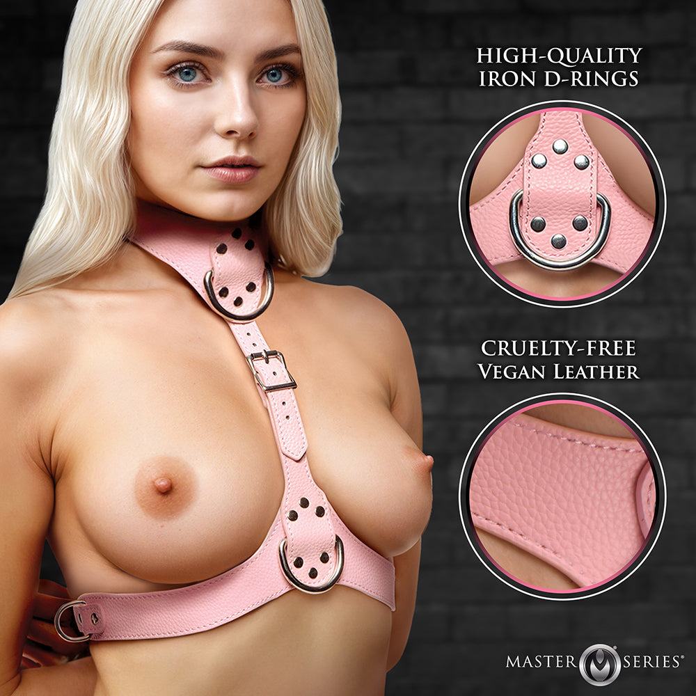 Master Series Vixen Chest Harness Pink
