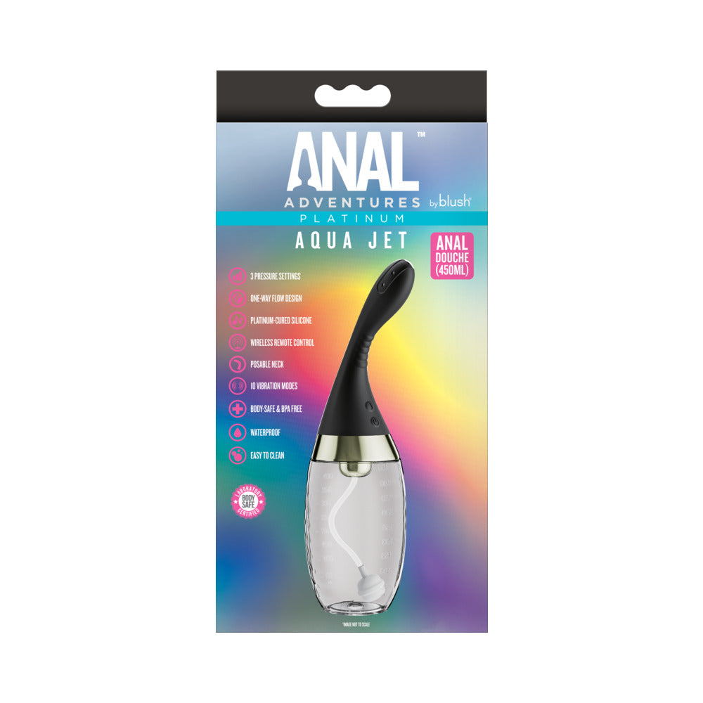 Anal Adventures Platinum Aqua Jet Black