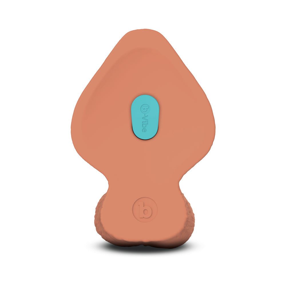 b-Vibe Slipskin Realistic Silicone Dildo 9 in. Girthy Mocha
