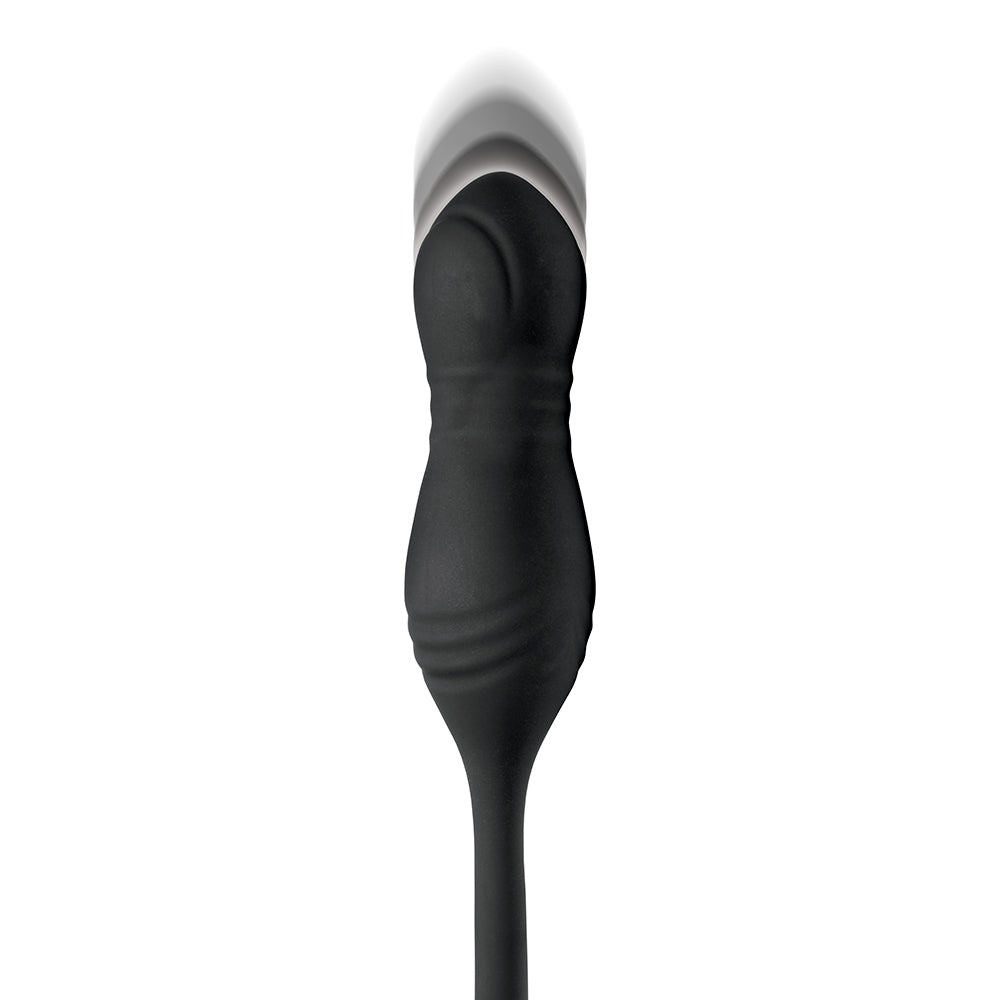 JOCK Silicone Vibrating Plug with Cock & Ball Ring and Remote