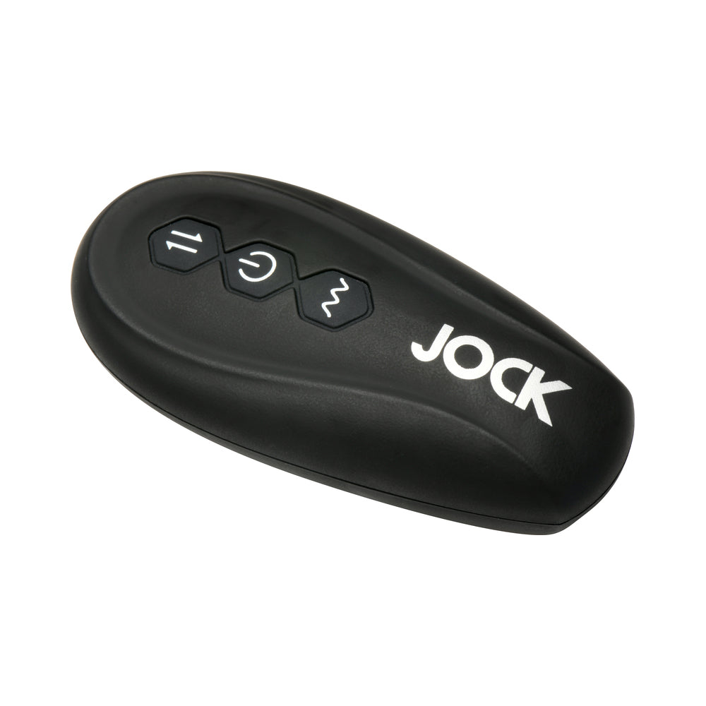 JOCK Silicone Vibrating Plug with Cock & Ball Ring and Remote
