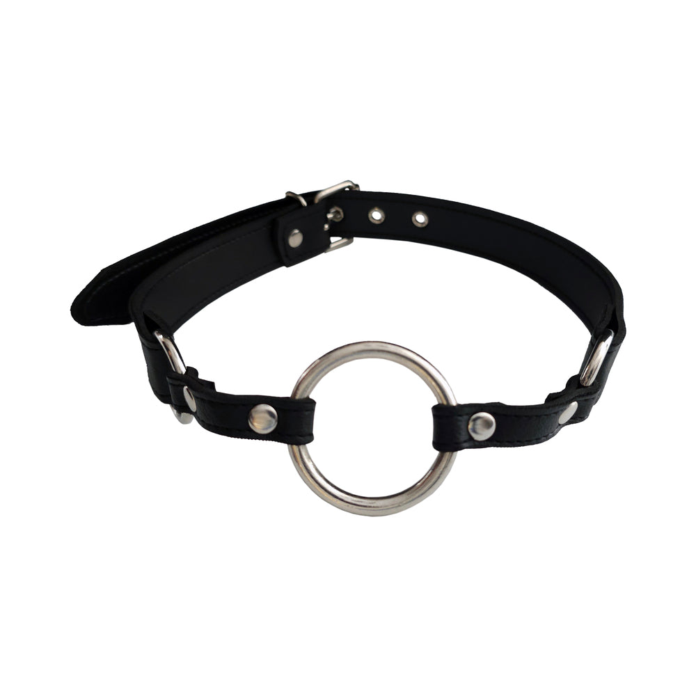 Rouge Fetish Play Vegan O-Ring Gag Black