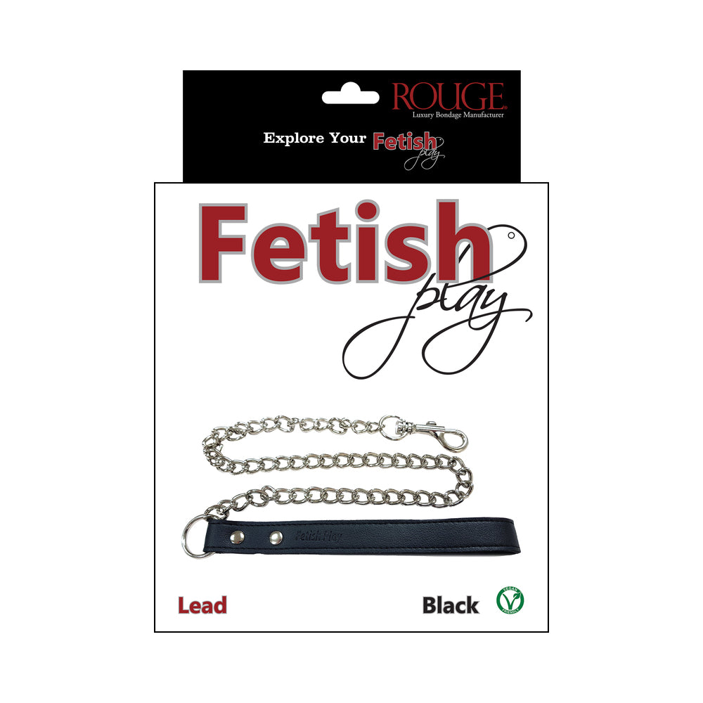 Rouge Fetish Play Vegan Leash Black
