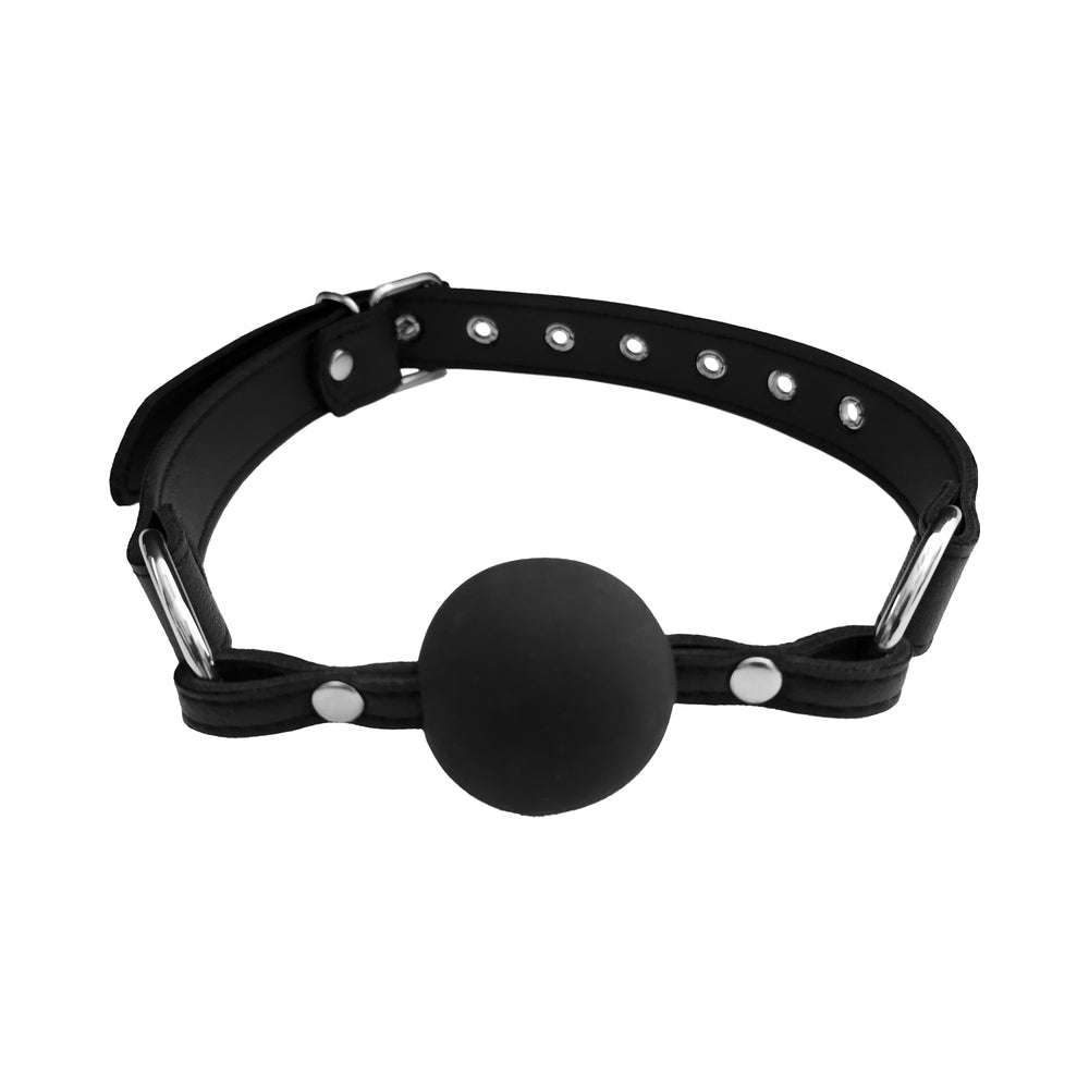 Rouge Fetish Play Vegan Ball Gag Black