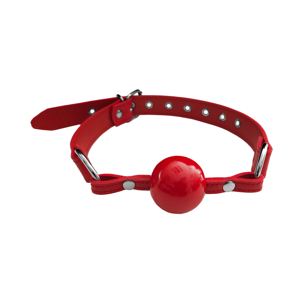 Rouge Fetish Play Vegan Ball Gag Red