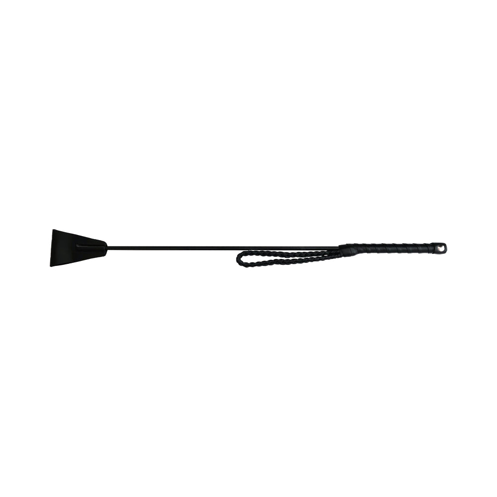 Rouge Fetish Play Vegan Riding Crop Black