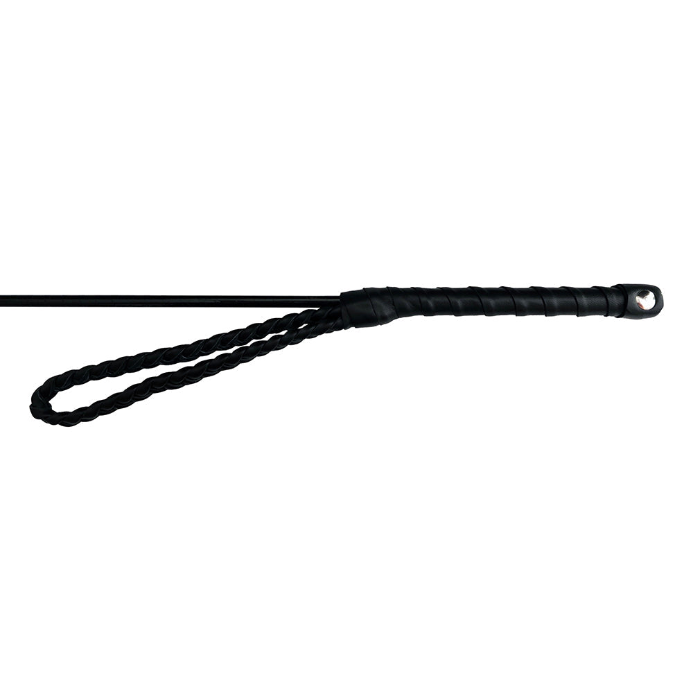 Rouge Fetish Play Vegan Riding Crop Black
