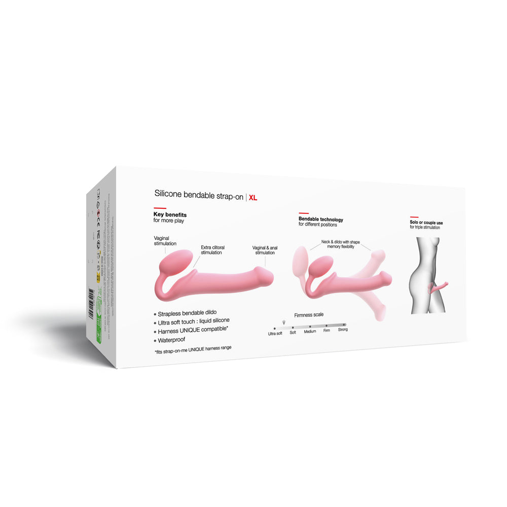 Strap-On-Me Semi-Realistic Bendable Strap-On XL Pink