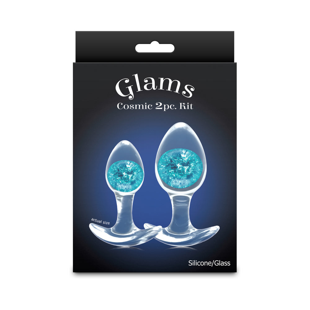 Cosmic Glams 2-Piece Plug Kit Blue