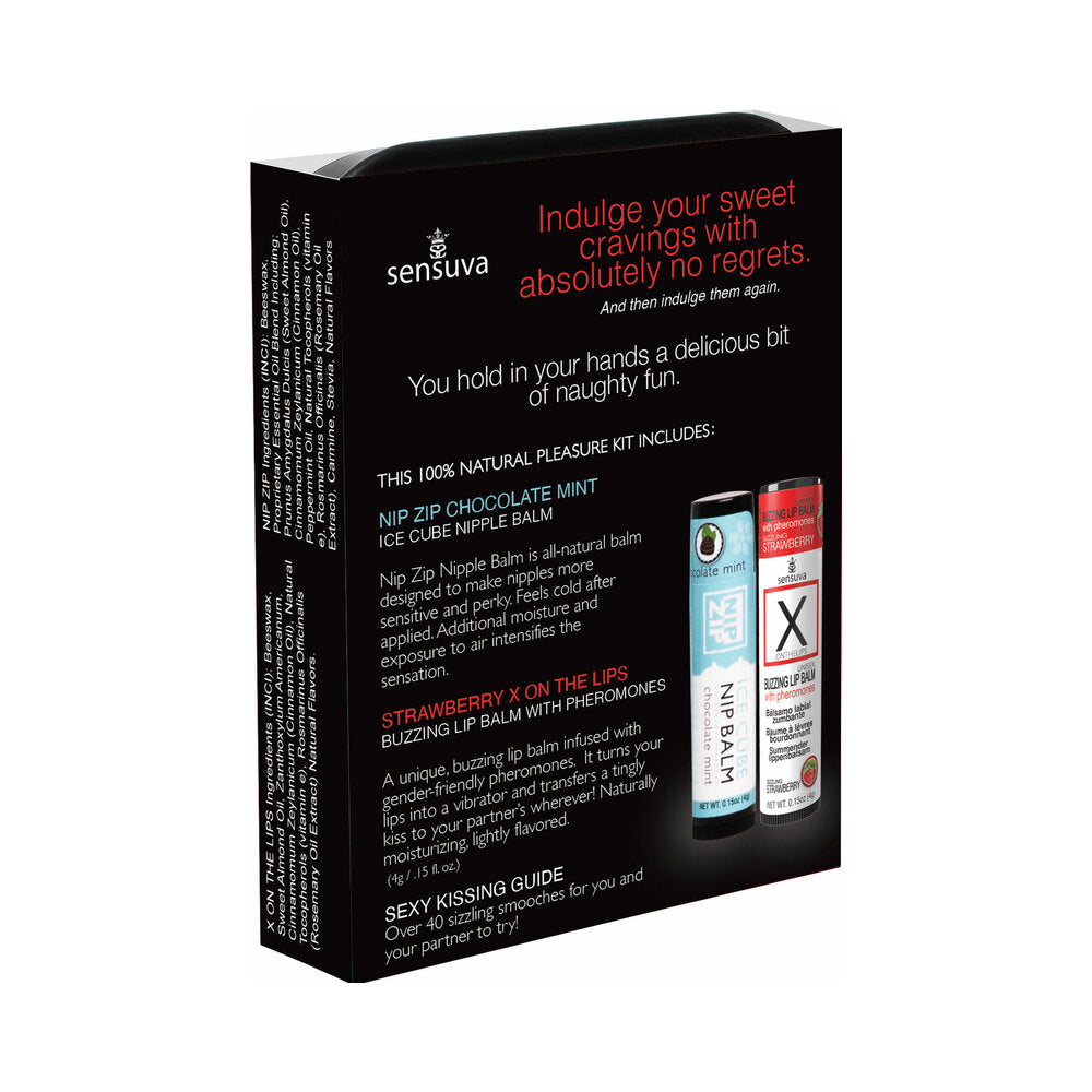Sensuva Lips & Nips Pleasure Kit Chocolate Strawberry