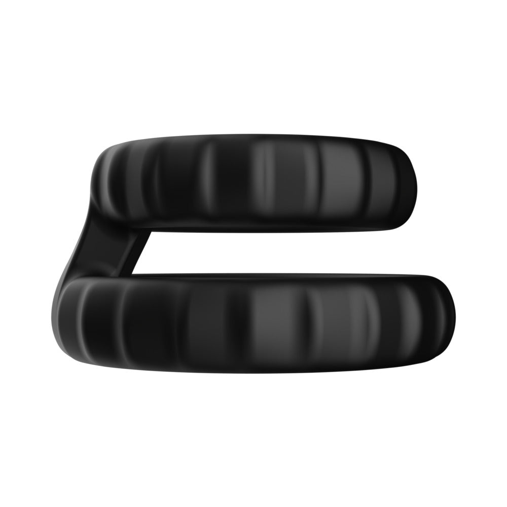 Forto F-43: Tiered Cock & Ball Ring Black