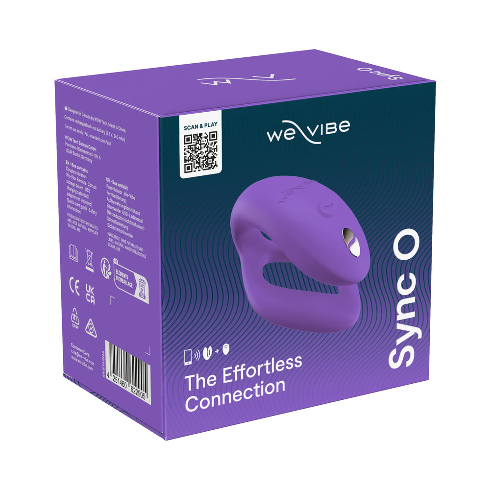 We-Vibe Sync O Rechargeable Remote Control Couples Vibrator Light Purple