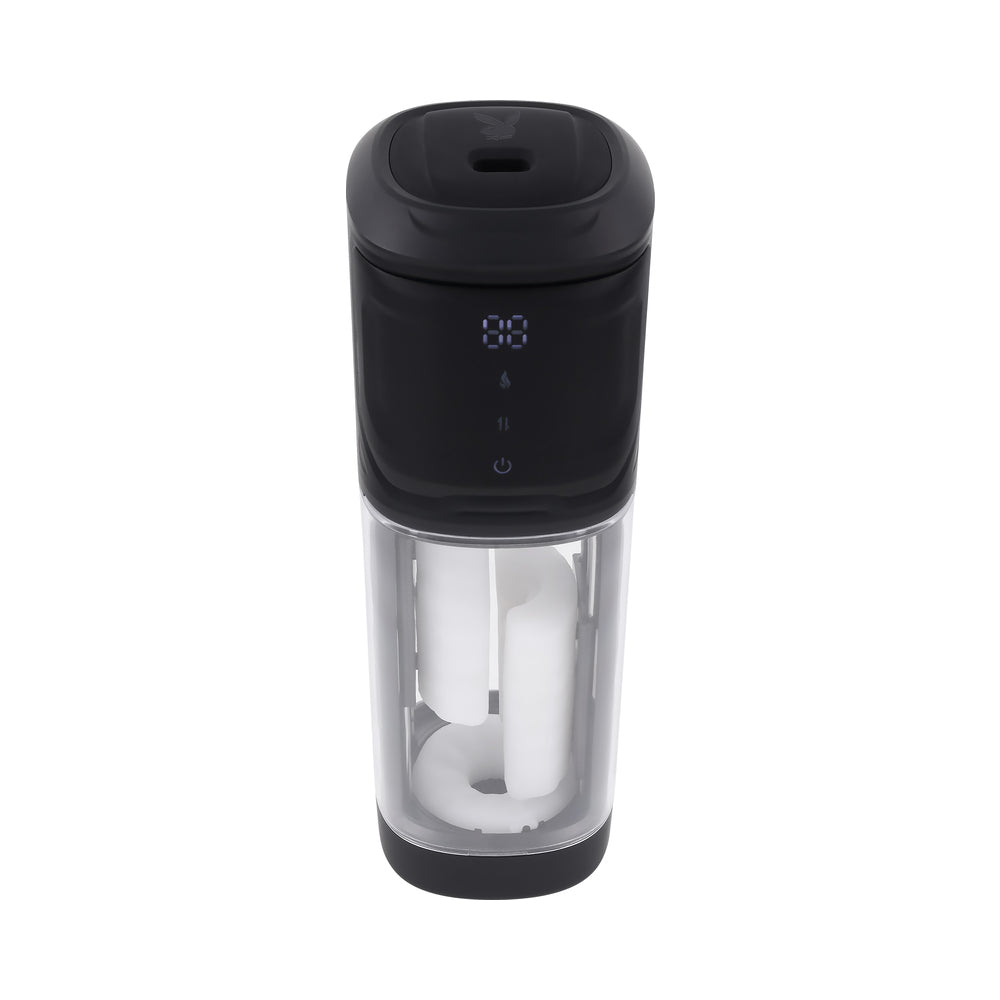 Playboy Side Piece Rechargeable Vibrating Warming Stroker