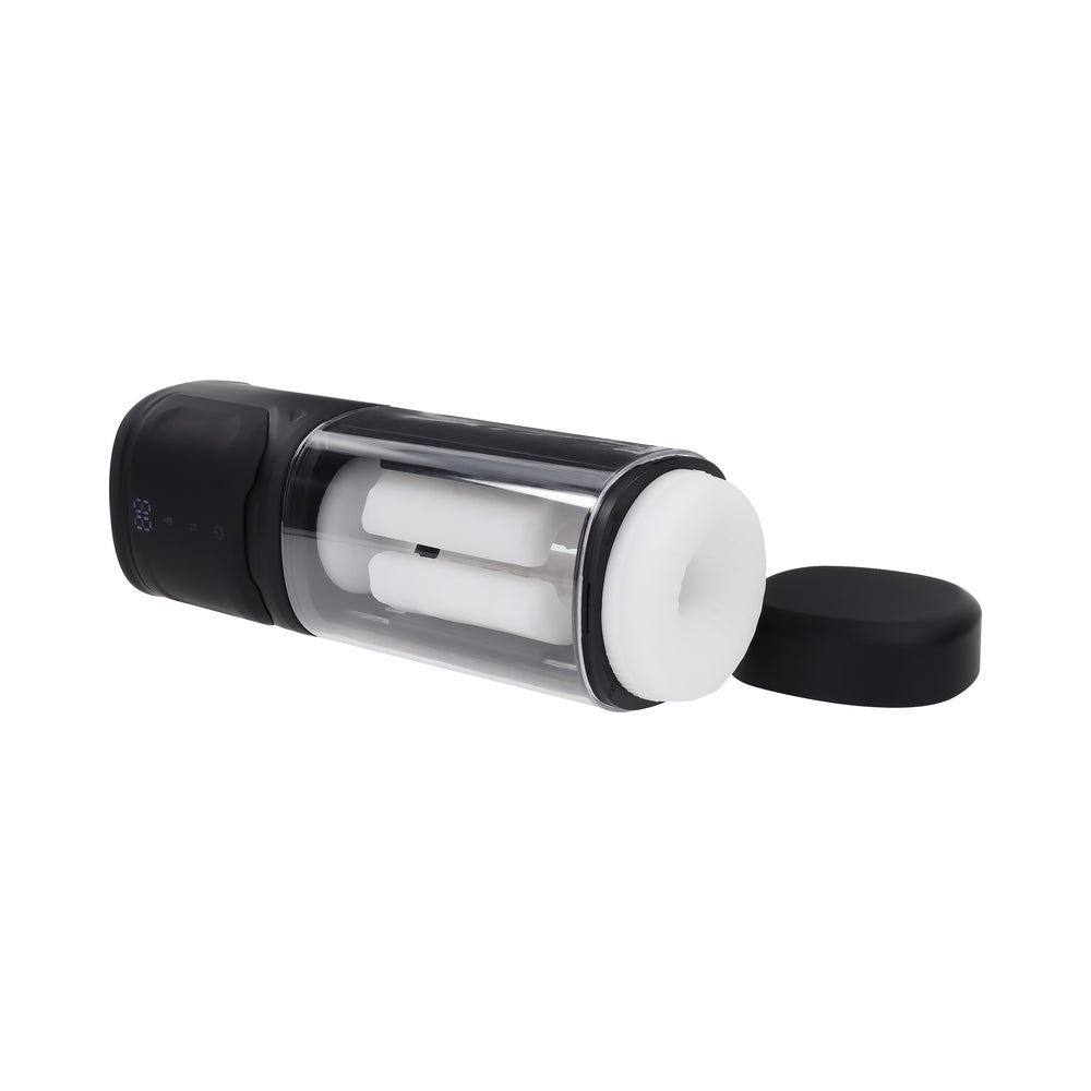 Playboy Side Piece Rechargeable Vibrating Warming Stroker