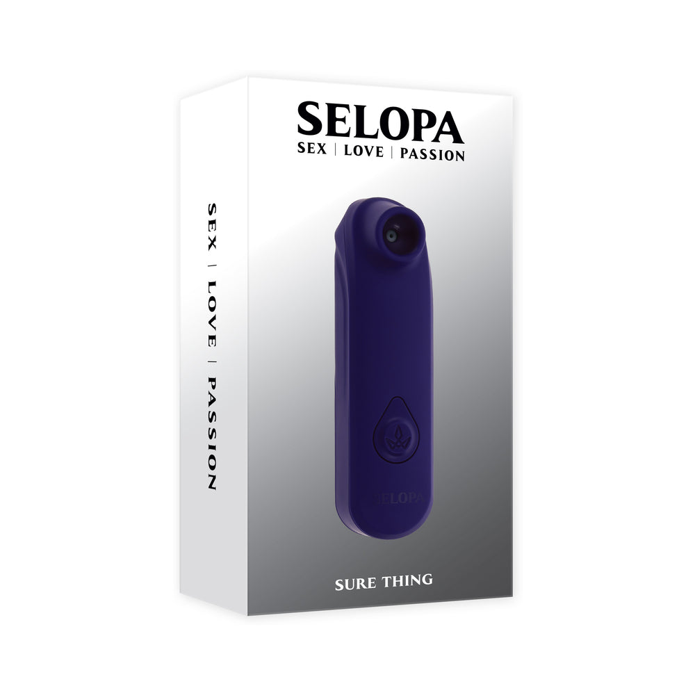 Selopa Sure Thing AAA Battery Vibrating Suction Silicone Purple