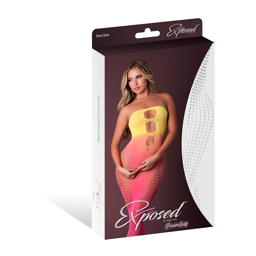 Magic Silk Seamless Gown Ombre Sunset O/S