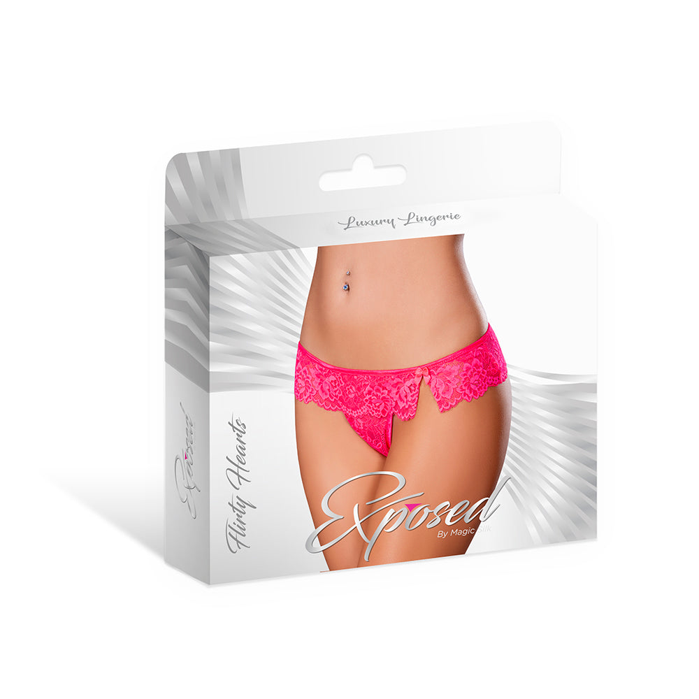 Magic Silk Get It Girl Flutter Thong Diva Pink S/M