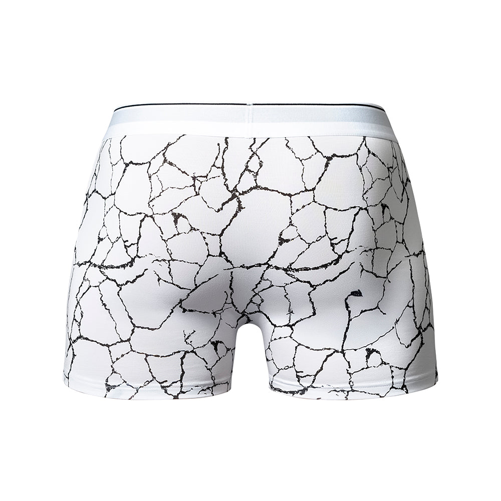 Male Power Soo Cumfy Boxer Brief Black/White L