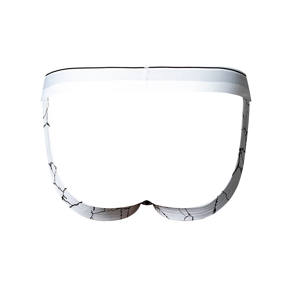 Male Power Soo Cumfy Jock Black/White L/XL