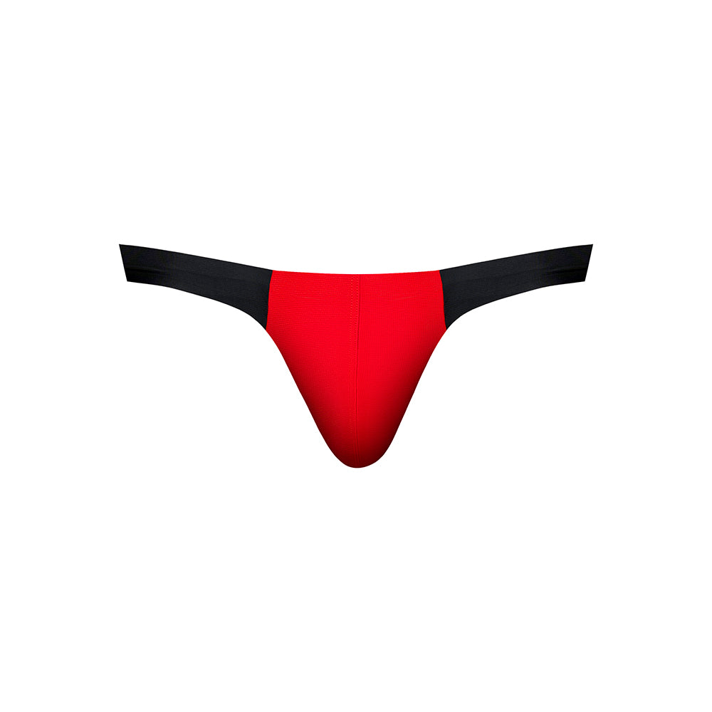 Male Power Hot Mesh Bong Thong Black/Red S/M