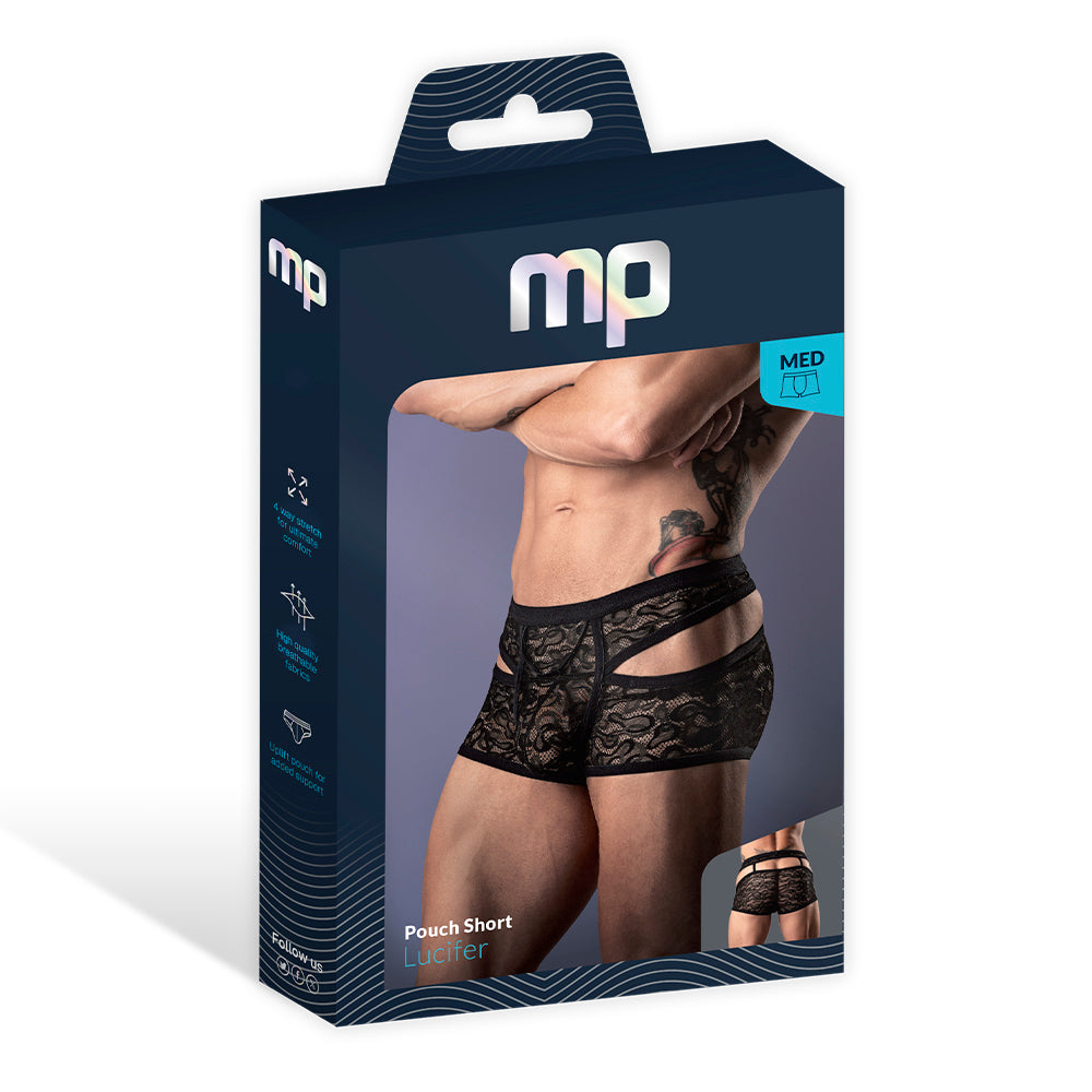 Male Power Lucifer Cutout Short Black L