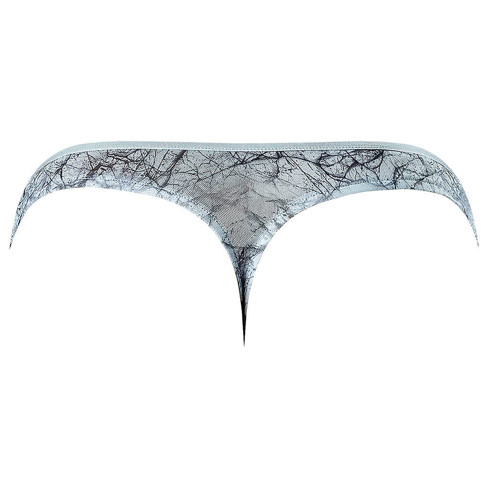 Male Power Marble Mesh Mini Moonshine Silver Blue S/M