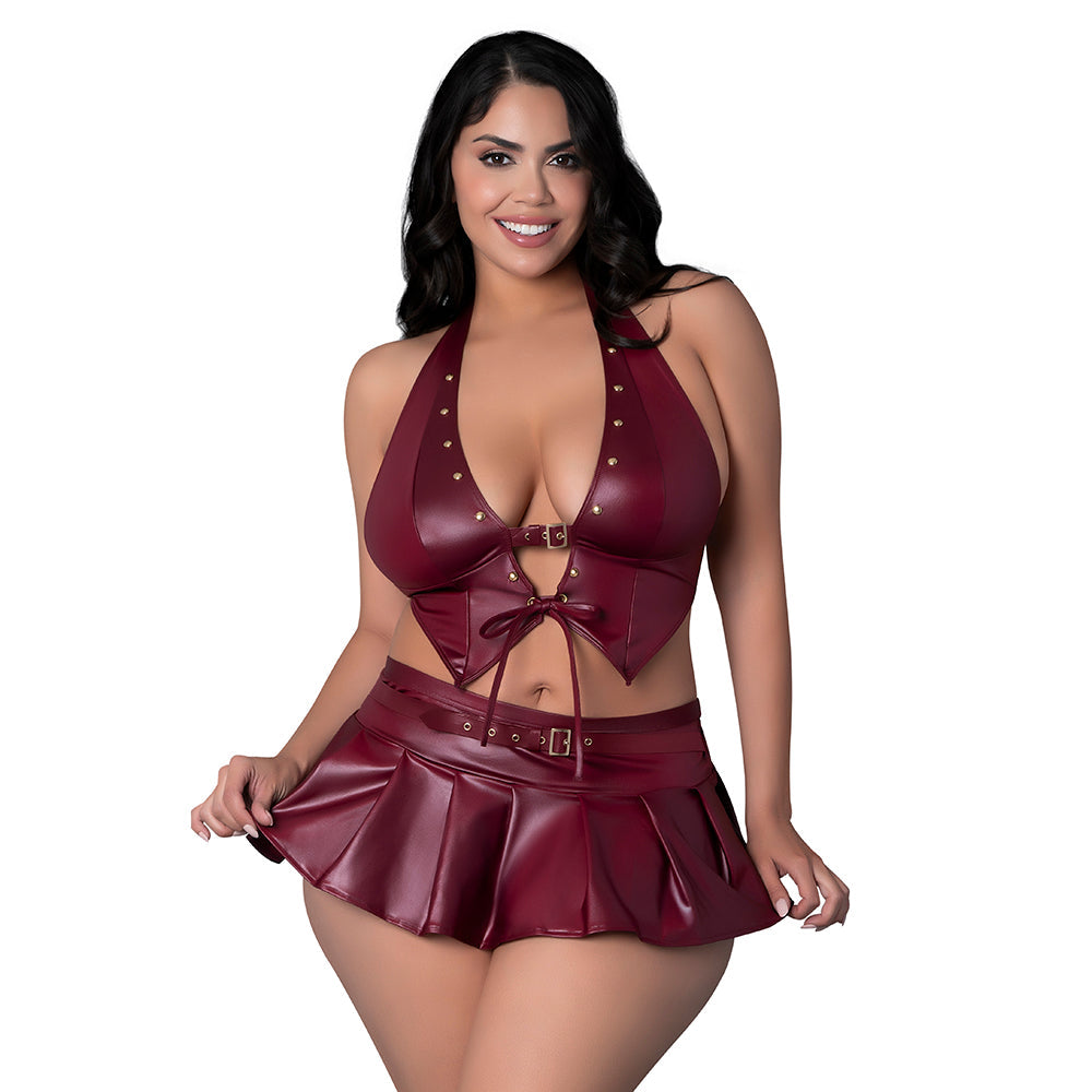 Lust Fetish Seraphina Burgundy Queen Size