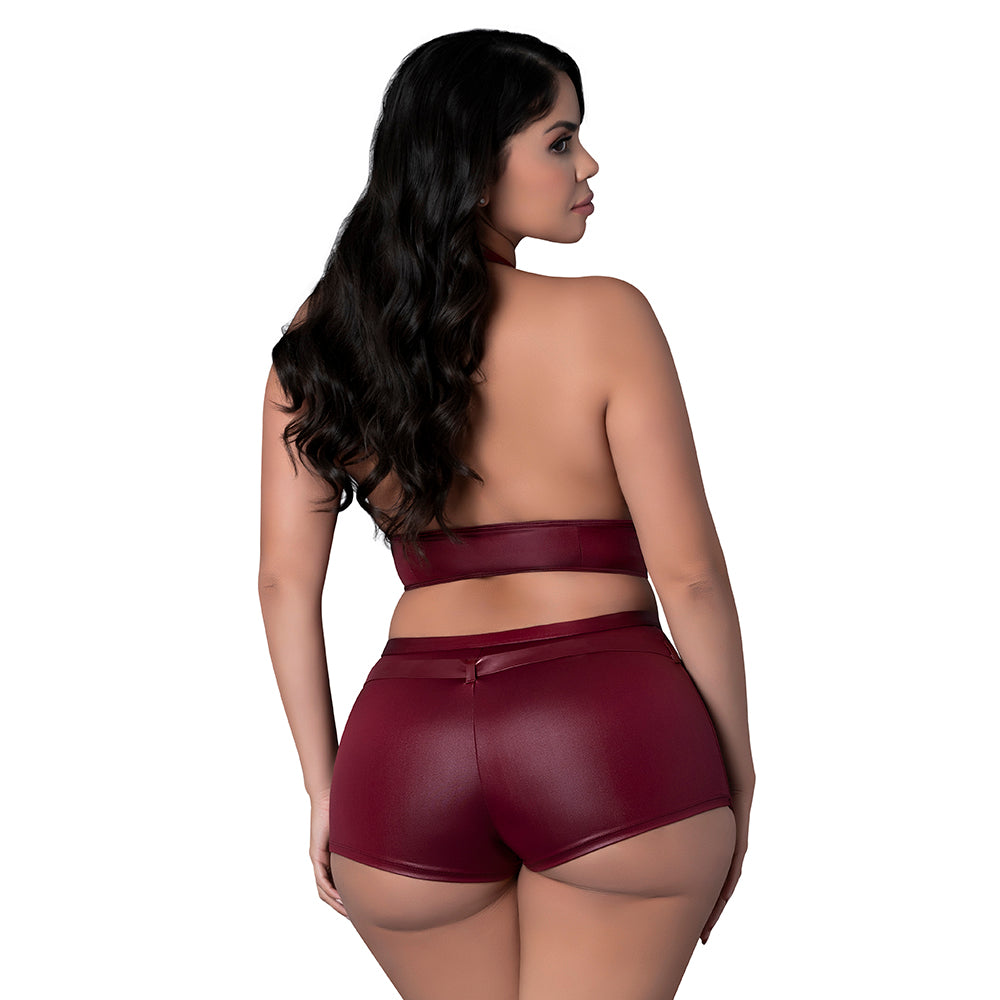 Lust Fetish Thalia Burgundy Queen Size