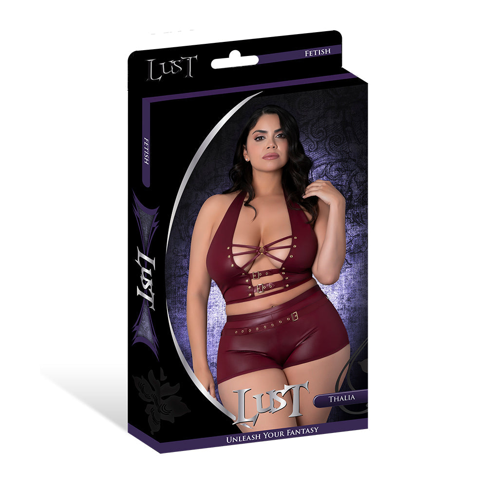 Lust Fetish Thalia Burgundy Queen Size