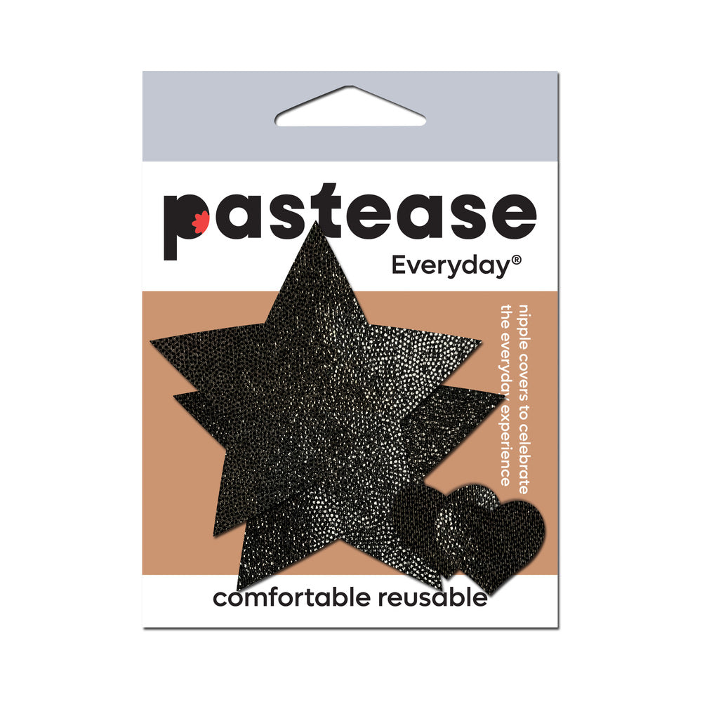 Pastease Everyday Reusable: Liquid Black Star Pasties