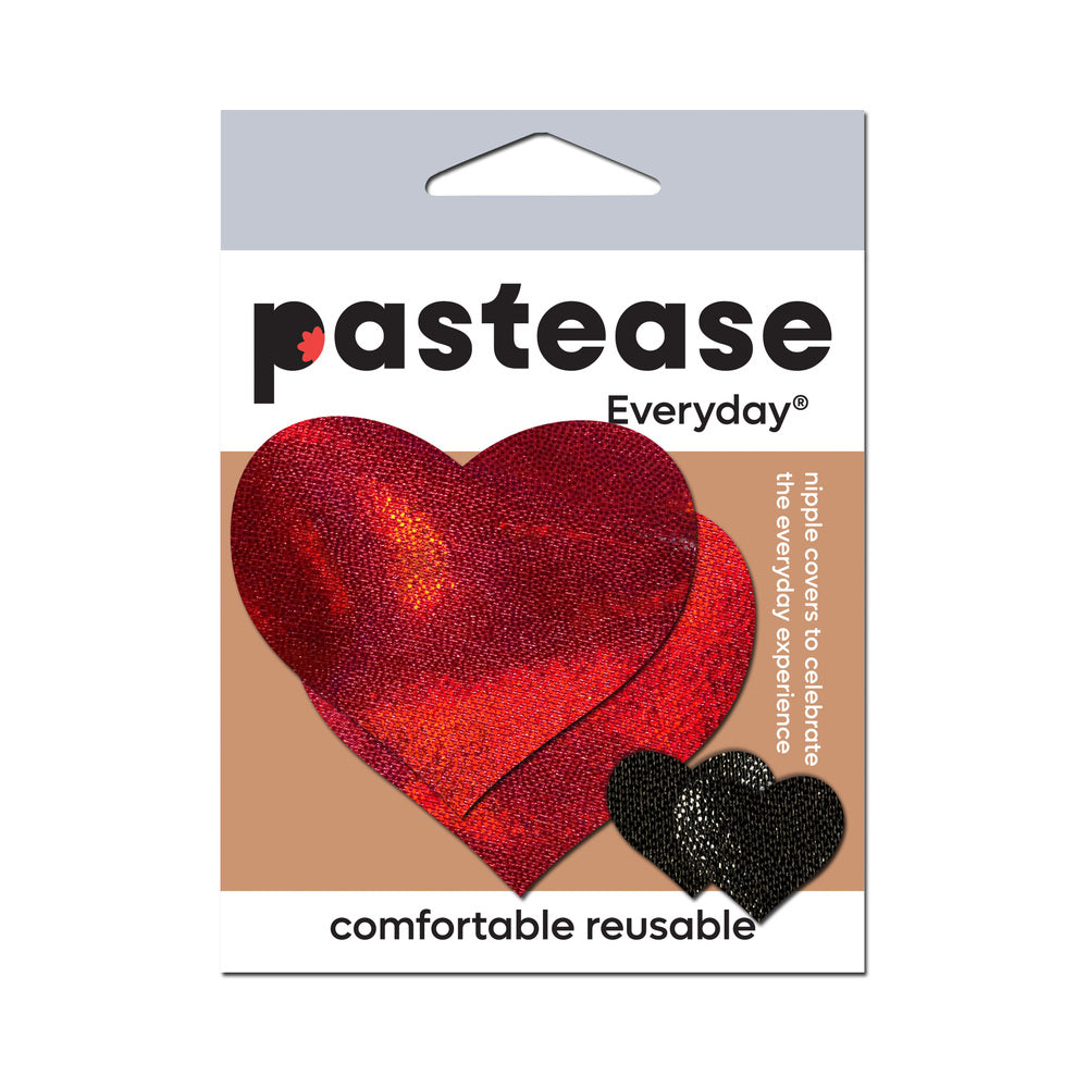 Pastease Everyday Reusable: Liquid Red Heart Pasties
