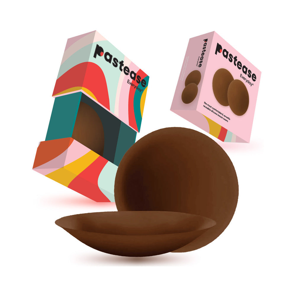 Pastease Halos Reusable Sticky Adhesive Silicone Nipple Cover Dark Small A-C Cup