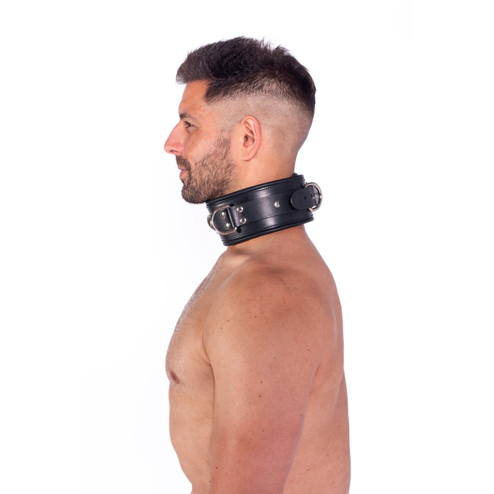 Prowler RED Leather Lockable Collar L/XL