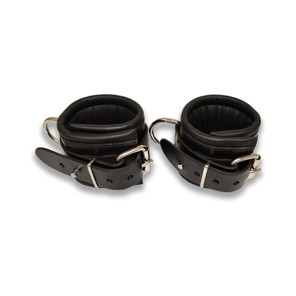 Prowler RED Leather Lockable Wrist Restraints L/XL